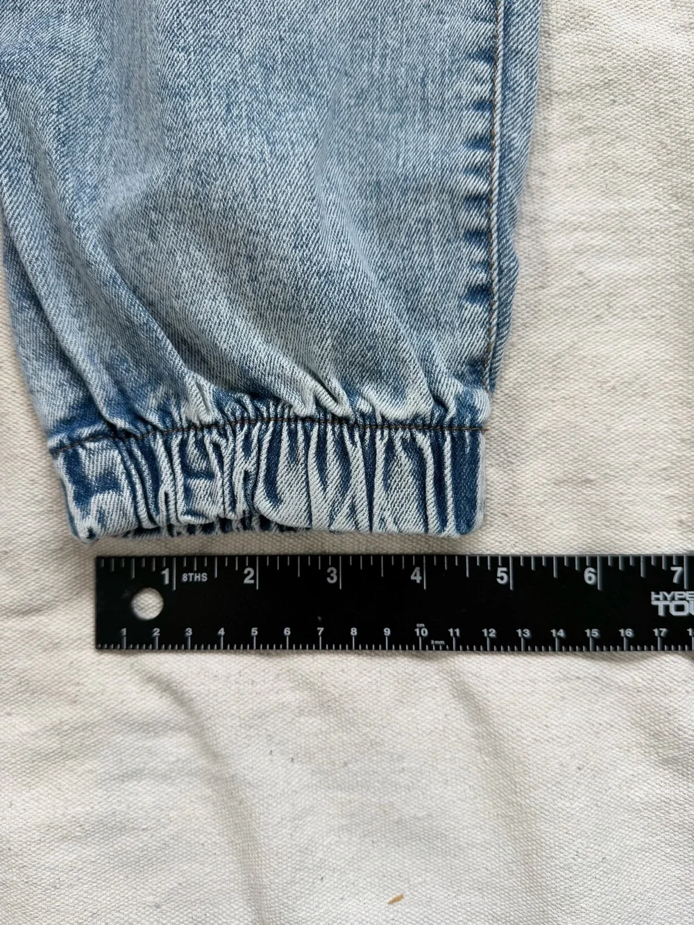 High Rise Cargo Jogger Jeans Acid Wash Balloon Barrel Pants Denim Retro Y2K 80s - Picture 13 of 15
